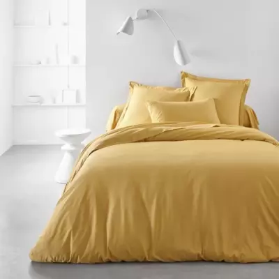 Taie d'oreiller TODAY Essential - 100% Coton uni - Ocre