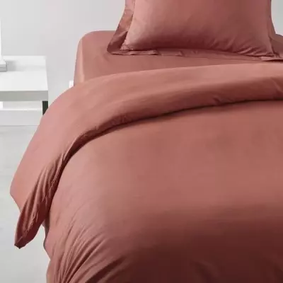 Housse de couette TODAY Essential - 140 x 200 cm - Terracotta eco-friendly