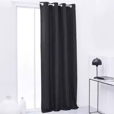Rideau Isolant Thermique Essential Uni - 140 x 240 cm - Fusain