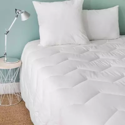 Couette Bamboo tempérée 300g/m² - 220x240cm - Blanc