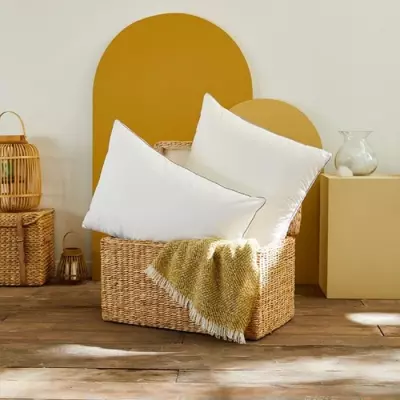 Oreiller TOISON D'OR Trésor Confort médium 50x70 cm Blanc