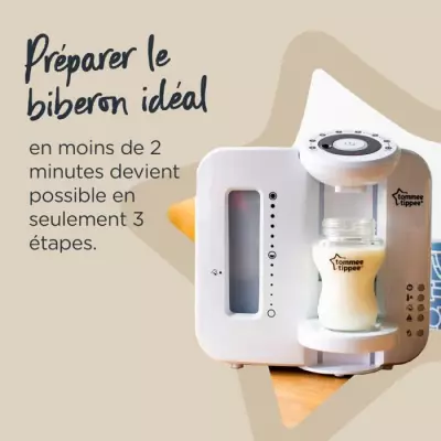Préparateur Chauffe Biberons TOMMEE TIPPEE Perfect Prep - Efficace et Pratique