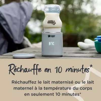 Chauffe-biberon électrique nomade LetsGo - TOMMEE TIPPEE - Rechargeable USB