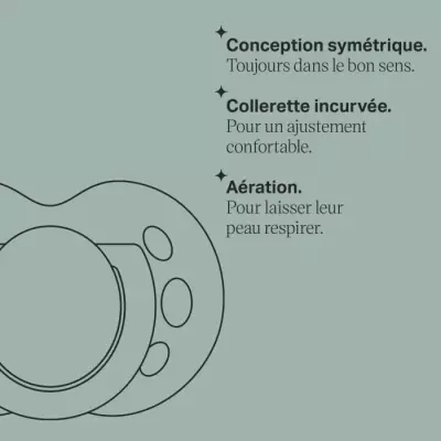 Sucettes TOMMEE TIPPEE Fun pour bébé - Lot de 6