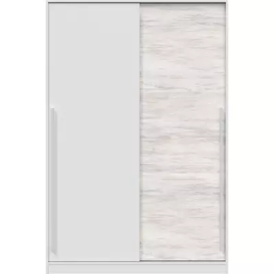 Armoire TOP Blanc Artik & Chene Nodi - L200 x H121 cm