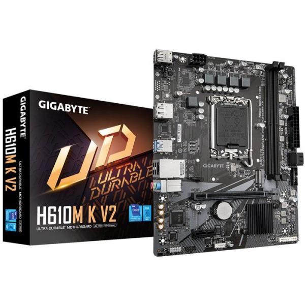 Carte mere - GIGABYTE - H610M K V2 DDR5 - Format Micro-ATX - Chipset Intel H610 - DDR5