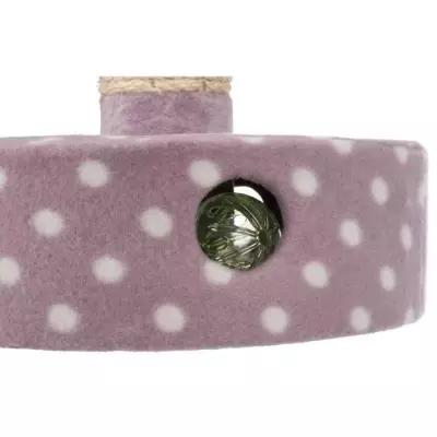 Poteau griffoir TRIXIE Junior - Polaire - 47 cm - Mauve | Idéal pour les chats juniors