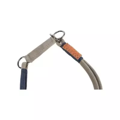 Collier semi-étrangleur TRIXIE BE NORDIC - Cuir Gris en L-XL 55 cm