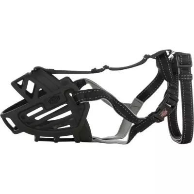 Museliere TRIXIE Muzzle Flex Caoutchouc Taille M/L - Noir