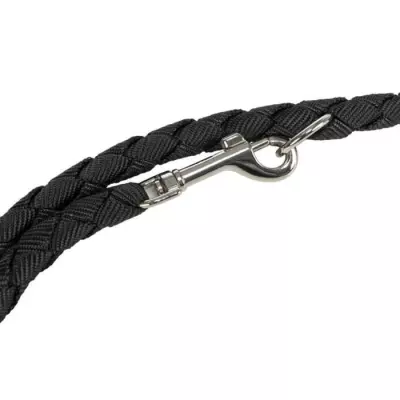 Laisse réglable TRIXIE Cavo - Noir L–XL: 2m ø18mm - Pratique et résistant