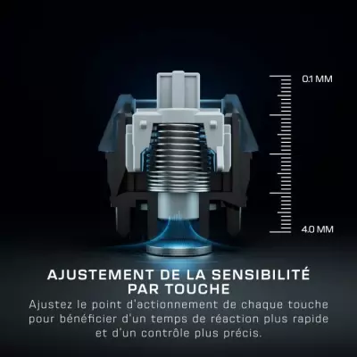 Turtle Beach Clavier gaming RGB mécanique magnétique Vulcan II TKL Pro