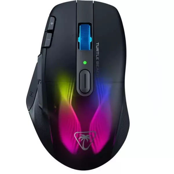 Turtle Beach Kone XP Air - Souris gaming RGB ergonomique, personnalisable et sans fil, Bluetooth, capteur optique 19 000 DPI,