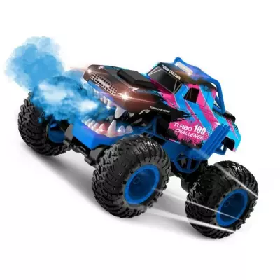 Voiture Télécommandée - TURBO CHALLENGE - Smashroar TC100 - Bleu - 1/12