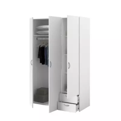 Armoire VARIA Parisot - Décor blanc - Made in France