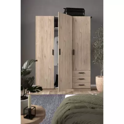 Armoire VEGA - Décor Gris Anthracite - Organisation Parfaite