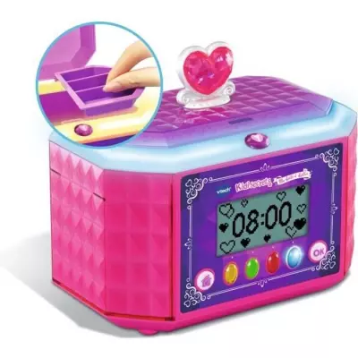 Boîte à bijoux rose VTECH - Kidisecrets: Réveil enfant glamour