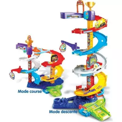 VTECH - Tut Tut Bolides : Méga Circuit Spirales 2 en 1 (+ Titouan, Fou du Volant)