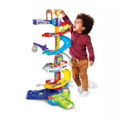 VTECH - Tut Tut Bolides : Méga Circuit Spirales 2 en 1 (+ Titouan, Fou du Volant)