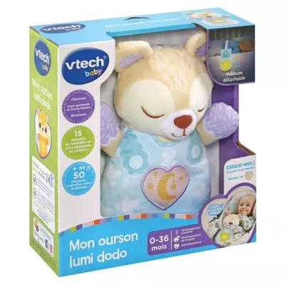 Veilleuse VTECH BABY - Ourson Lumi Dodo, dimensions compactes