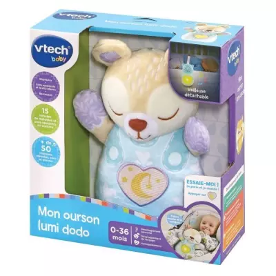 Veilleuse VTECH BABY - Ourson Lumi Dodo, dimensions compactes