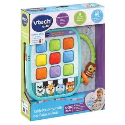 VTECH BABY - Tablette Sensorielle des Baby Loulous - Éveil éducatif