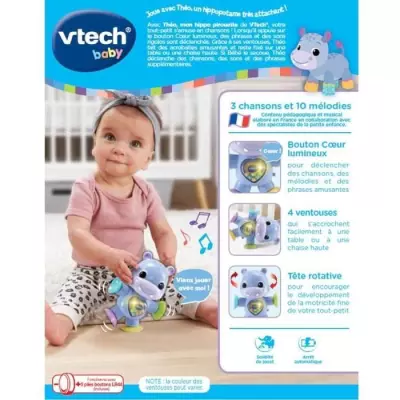 Découvrez VTECH BABY - Théo, Mon Hippo Pirouette - Jouet Hochet