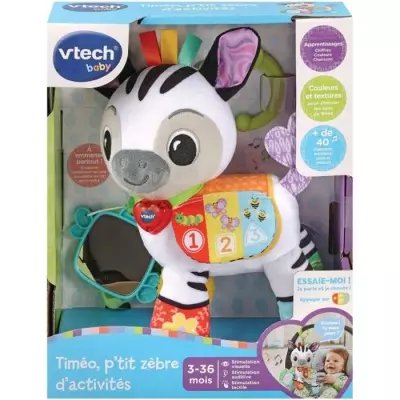 Hochet VTECH BABY - Timéo, P'tit Zebre d'Activités