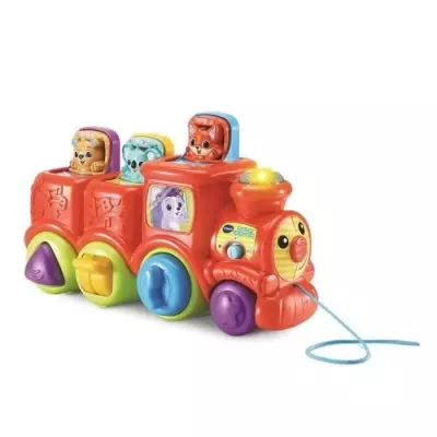 Jeu de cache-cache des tout-petits avec le VTECH Rouli'Train