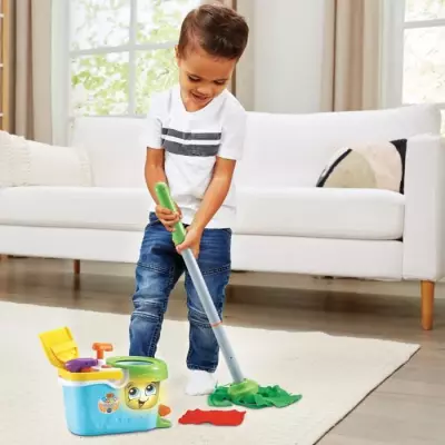 VTECH - P'tit Chariot de Ménage Magi'clean - Jeu d'Imitation Fun
