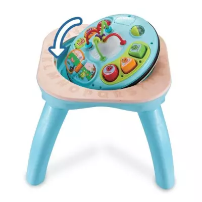 Table d'activités évolutive VTECH BABY - Nature - Jouet en bois certifié FSC