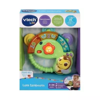 Hochet VTECH-LUMI TAMBOURIN - Jouet Musical Lumineux