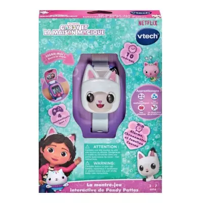 VTECH Gabby et la Maison Magique - Montre-Jeu Interactive de Pandy Pattes