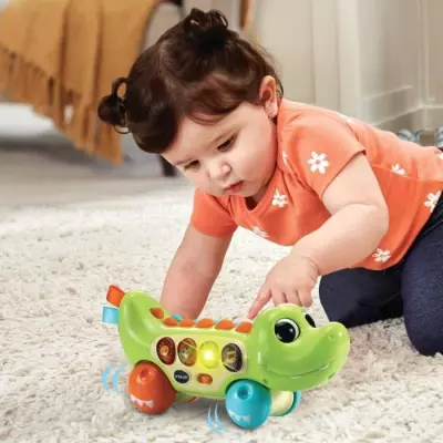 Jouet interactif VTECH-ROULI CROCO RIGOLO - Dimensions compactes