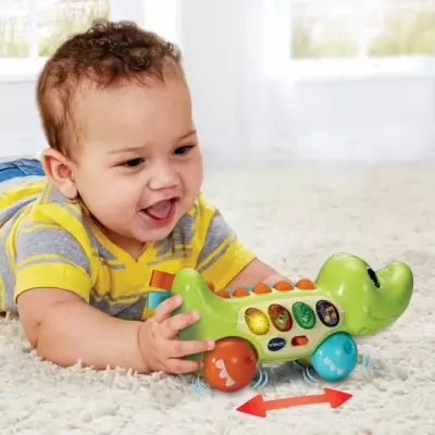 Jouet interactif VTECH-ROULI CROCO RIGOLO - Dimensions compactes