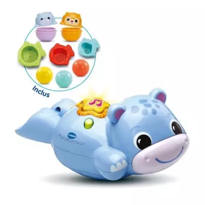 VTECH THÉO, MON HIPPO BÉBÉ NAGEUR - Jouet Accessoire de Figurine