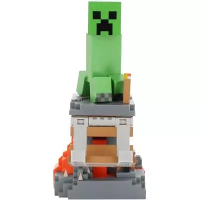 Figurine Minecraft Creeper - EXQUISITE GAMING - Cable Guys - Support écouteurs, smartphone ou petit accessoire - 20 cm