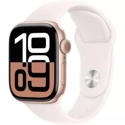Montre Apple Watch Series 10 GPS - 42mm - Rose Gold Aluminium - Light Blush Sport Band