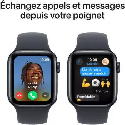 Montre Apple Watch SE GPS 40mm - Aluminium Midnight - Bracelet Sport Midnight