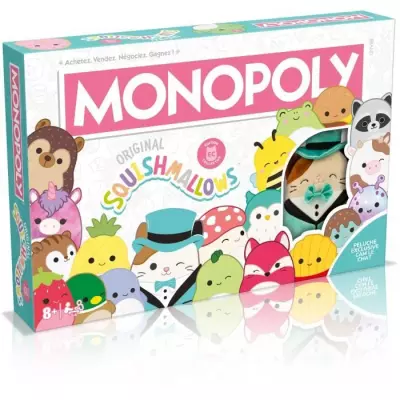 Monopoly Squishmallows: jeu de société amusant