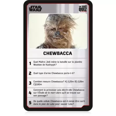 Quiz Star Wars: Jeu de plateau compact - dimensions colis 12x10x8 cm
