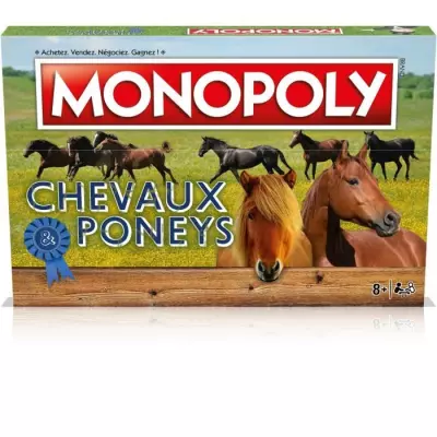 Monopoly Chevaux et Poneys - Jeu de plateau amusant