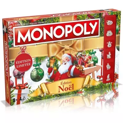 MONOPOLY Noël - Jeu de plateau festif - WINNING MOVES