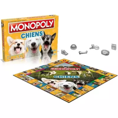Monopoly Chiens Jeu de Société - La Meilleure Version Canine!