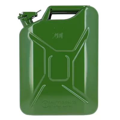 Jerrican essence en métal 20L - Précision et solidité
