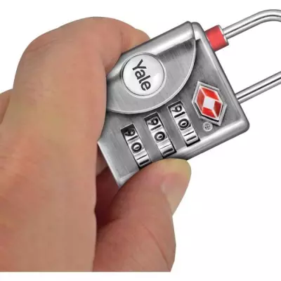 Cadenas à Code Yale TSA 32 mm Gris - Combinaison Programmable