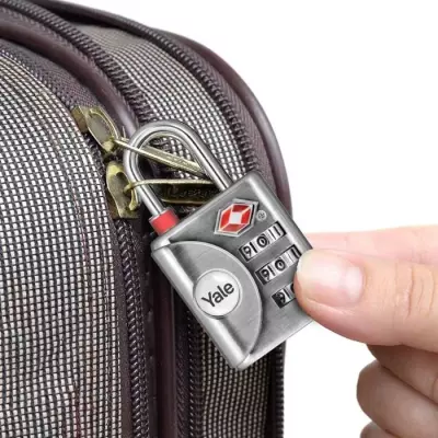 Cadenas à Code Yale TSA 32 mm Gris - Combinaison Programmable
