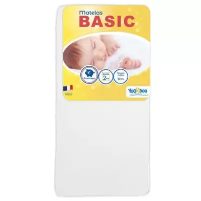 Matelas Bébé Basic - Confortable & Sans Produit Chimique