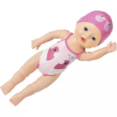Poupon Baby Born My First Swim Girl 30cm - Plongez dans l'aventure aquatique!
