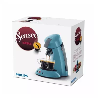 Machine à café Senseo Philips HD6553/21 - Booster d'arômes - Bleu Gris