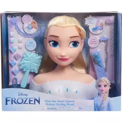 Tete a coiffer Elsa Deluxe - Extensions et accessoires - Reine des Neiges